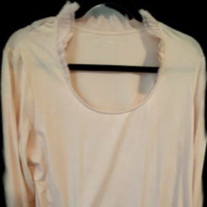 Ann Taylor Long Sleeve Shirt with Ruffle Collar